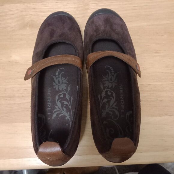 Women's Merrell Plaza Bandeau Mary Jane Expresso Brown Comfort Shoe Size 8 - Picture 3 of 12
